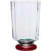 H&uuml;bsch Verre Vase H28 cm, Gr�n/R�d