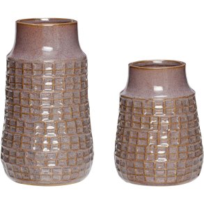 Hbsch Grid Vasen 2er Set, Lila