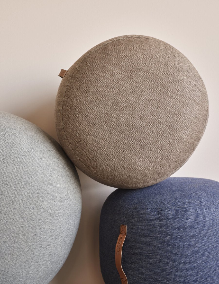 Hbsch Mochi Pouf 50 cm, Braun