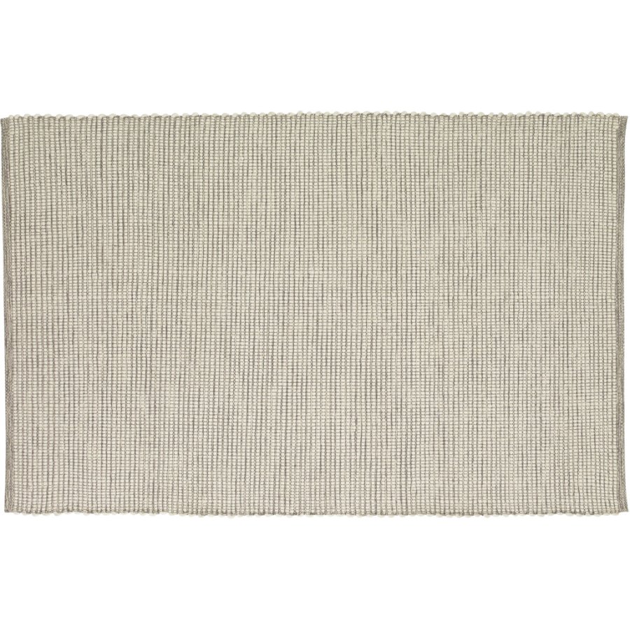 Hbsch Poppy Teppich 120x180 cm, Grau/Wei