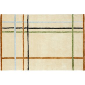 H�bsch Fluffy Vloerkleed 120x180 cm, Beige/Multicolour