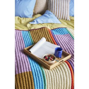 Hübsch Pavilion Plaid 140x200 cm, Lilla/Multicolour