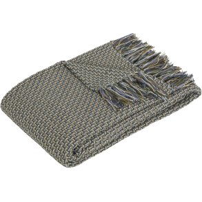 Hbsch Vista Decke 140x200 cm, Grau/Multicolour