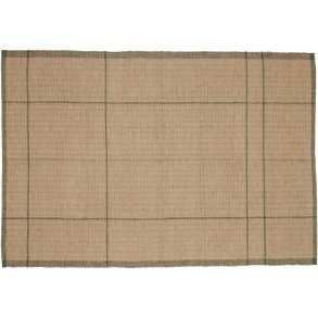 H�bsch Capri Vloerkleed 140x200 cm, Nature/Groen