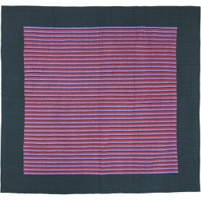 Hbsch Twist Bedsprei 260x260 cm, Petrol/Multicolour