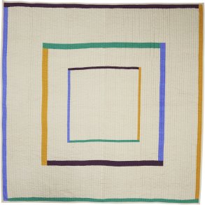 Hübsch Twist Sengetæppe 260x260 cm, Sand/Multicolour