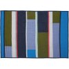Hübsch Pavilion Decke 140x200 cm, Blau/Dunkelgrün