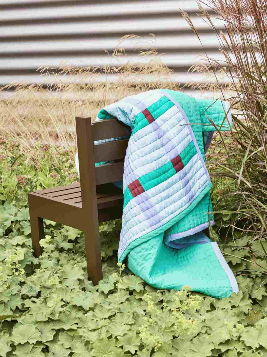 H&uuml;bsch Tento Decke 140x200 cm, Blau/Gr&uuml;n