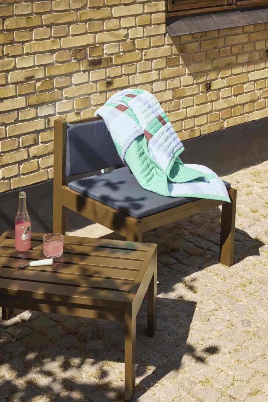 H&uuml;bsch Tento Decke 140x200 cm, Blau/Gr&uuml;n