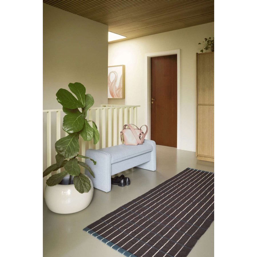 H&uuml;bsch Cottage L&auml;ufer 80x200 cm, Braun/Dunkelgr&uuml;n