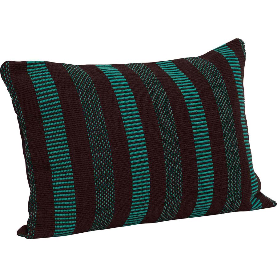 H&uuml;bsch Morph Kissen 40x60 cm, Braun/Gr&uuml;n