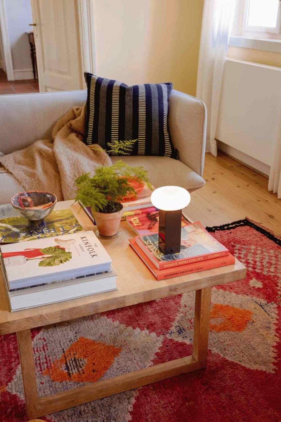 H&uuml;bsch Morph Kissen 60x60 cm, Hellblau