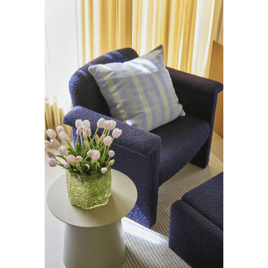 H&uuml;bsch Morph Kissen 60x60 cm, Hellblau/Gelb