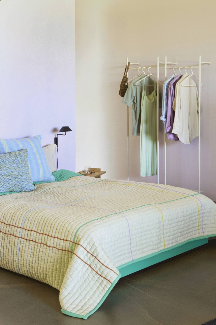 H&uuml;bsch Blend Kissen 50x50 cm, Hellblau