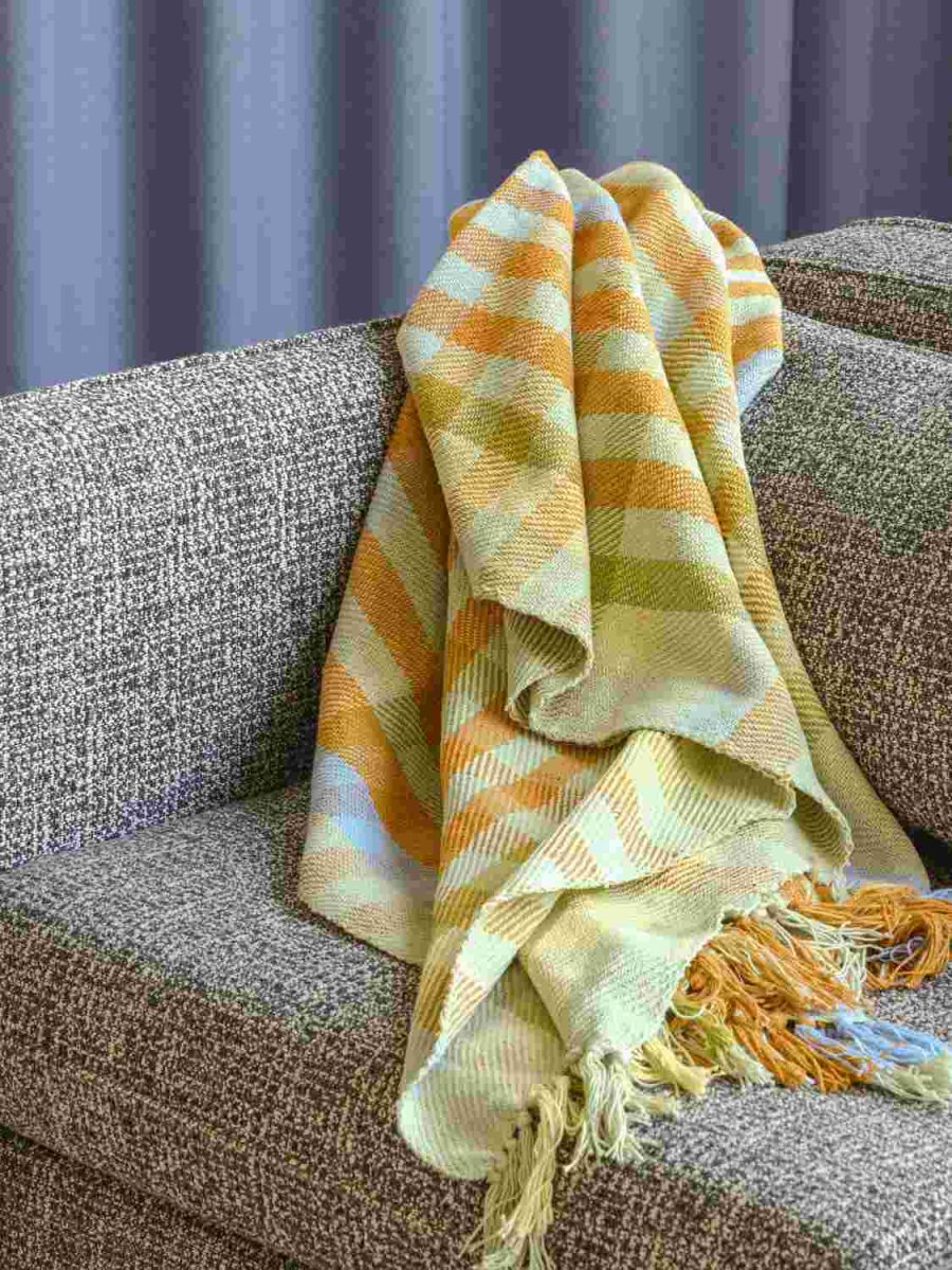 H&uuml;bsch Tarta Decke 140x200 cm, Gelb