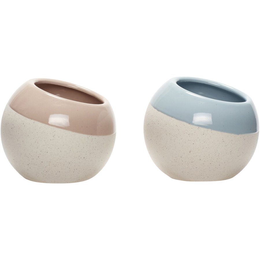 Hübsch Delight Potte 2 stk. 12 cm, Bl/Lyserd
