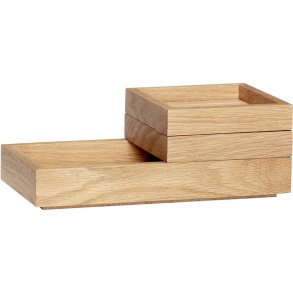 Hübsch Staple Opbevaringskasse 24 cm, Eg