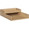 Hbsch Rail Desk Organizer 2er Set, Eiche