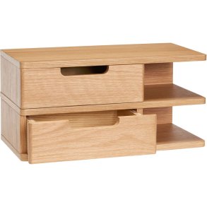 Hübsch Open Væghylde/Sengebord 40 cm, Egetræsfiner