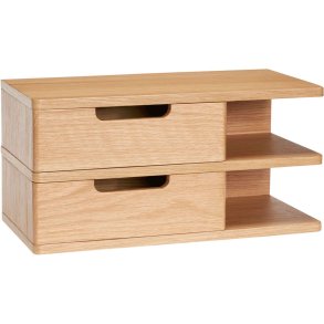 Hübsch Open Væghylde/Sengebord 40 cm, Egetræsfiner