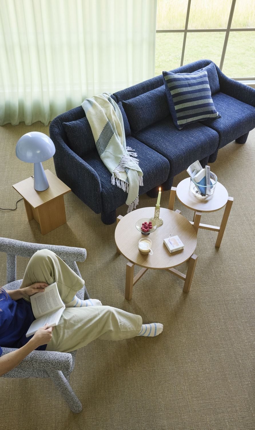 Hübsch Four Couchtisch 2er Set, Eiche