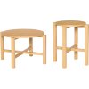 H&uuml;bsch Four Sofabord 2 stk, Eg