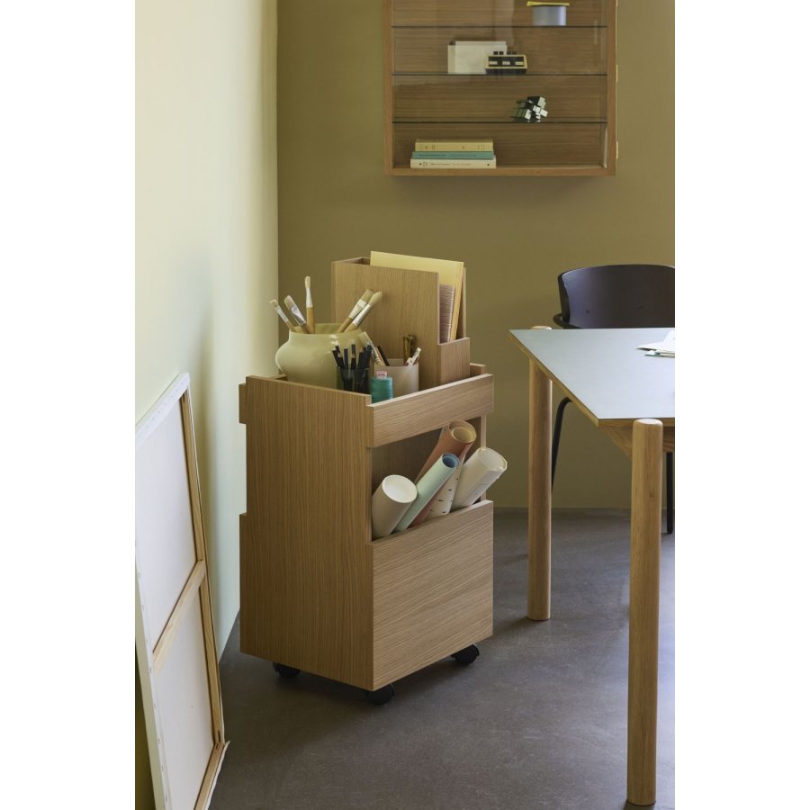 Hübsch Forma Rollwagen H70 cm, Eiche