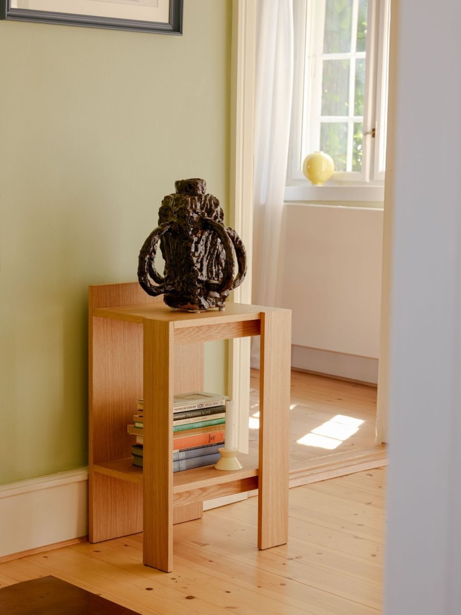 Hübsch Merge Nachttisch H70 cm, Eichenfurnier