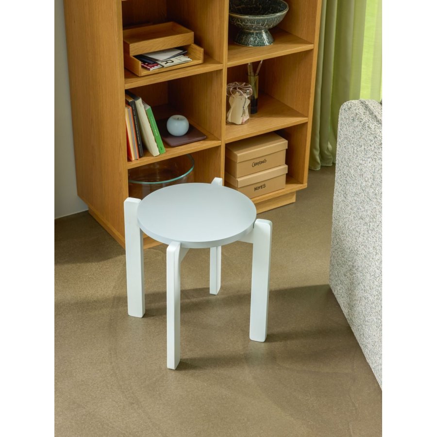Hübsch Always Hocker H42 cm, Hellgrau