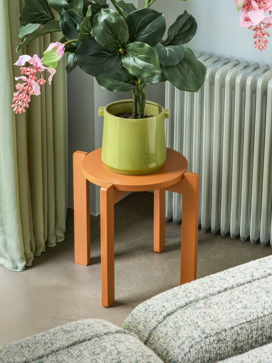 Hübsch Always Hocker H42 cm, Orange