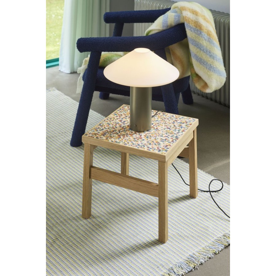 Hübsch Confetti Beistelltisch H38 cm, Mehrfarbig/Eiche