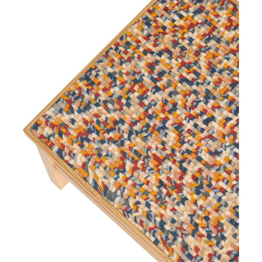 Hübsch Confetti Beistelltisch H38 cm, Mehrfarbig/Eiche