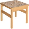 H&uuml;bsch Confetti Sidebord H38 cm, Flerfarvet/Eg