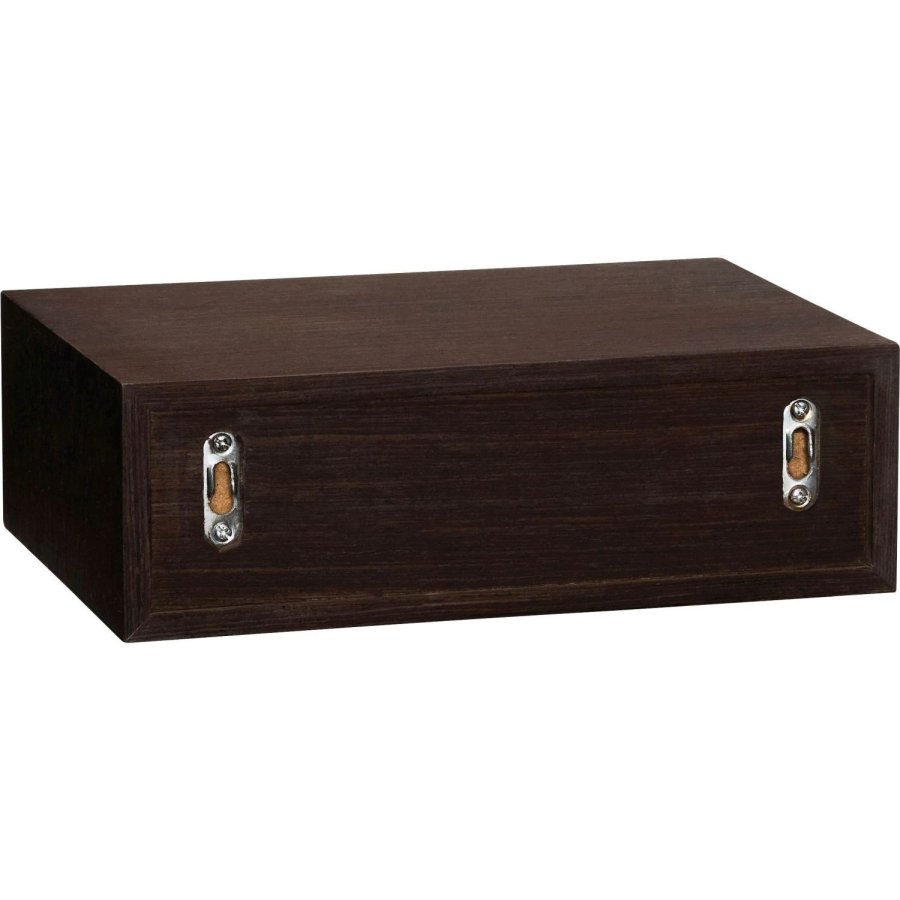 H&uuml;bsch Hide Opbevaringskasse 30x20 cm, M�rkbejdset Eg