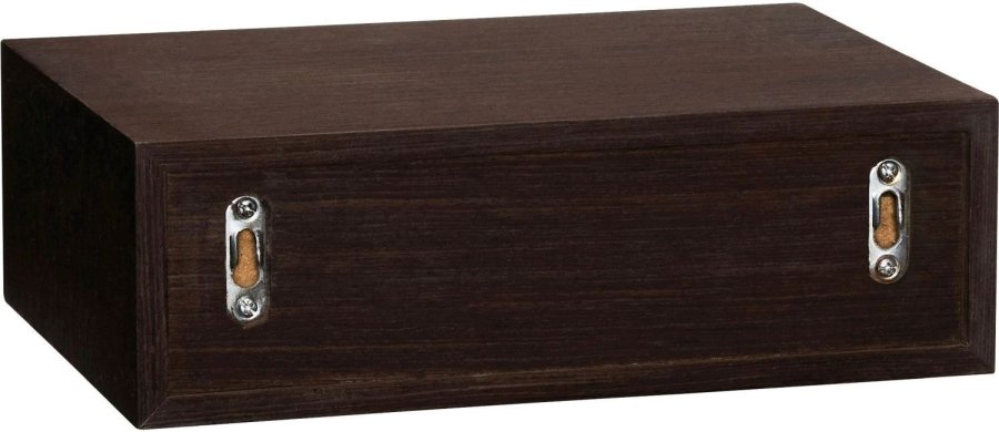 H&uuml;bsch Hide Opbevaringskasse 30x20 cm, M�rkbejdset Eg
