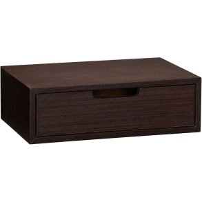 H&uuml;bsch Hide Opbevaringskasse 30x20 cm, M�rkbejdset Eg
