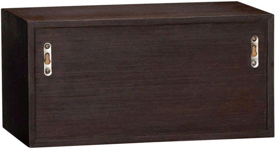 H&uuml;bsch Herringbone Wandregal 40 cm, Dunkel Gebeizte Eiche