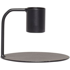 Hbsch Curve Kerzenhalter H7 cm, Schwarz