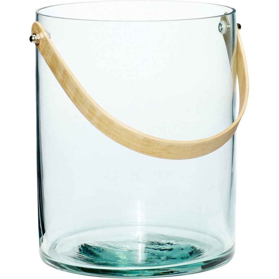 Hübsch Carry Lanterner H20 cm, Klar/Grn