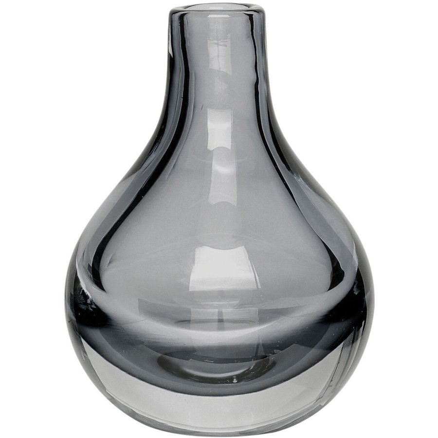 H�bsch Drop Vase H14 cm, Rauchfarbig