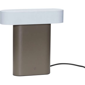 Hbsch Sleek Tischlampe H25 cm, Braun/Hellgrau