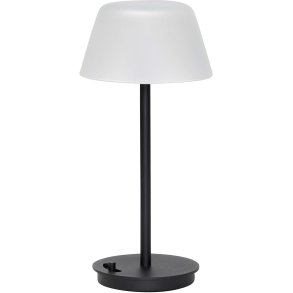 Hbsch Salon Tischlampe H31 cm, Schwarz/Frosted