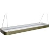 H&uuml;bsch Tube Pendel 126x36 cm, Metalisk M�rkegr�n
