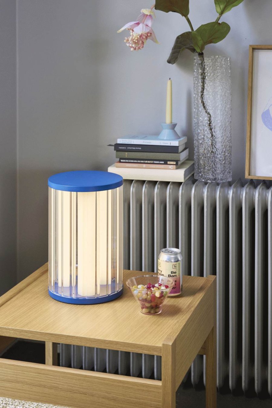 H&uuml;bsch Aru Tischleuchte H30 cm, Blau