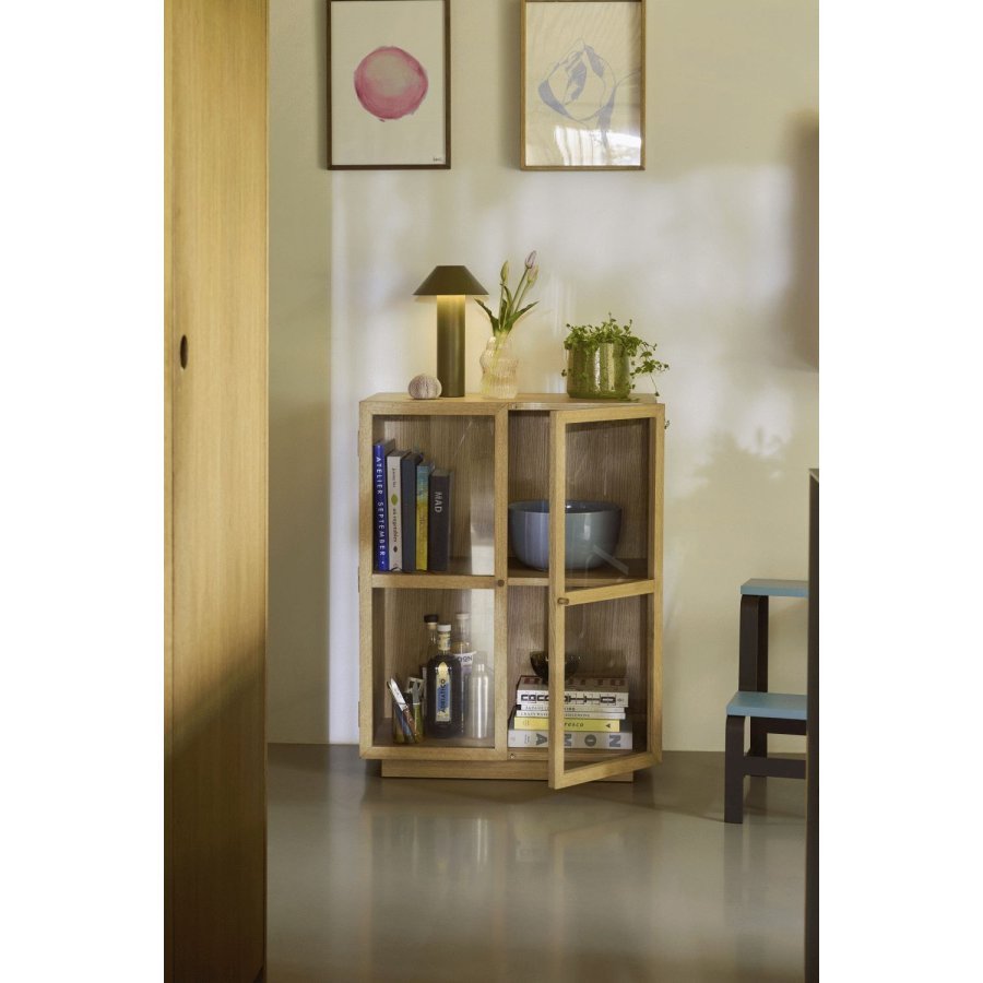 H�bsch Tower Tafellamp H32 cm, Donkergroen