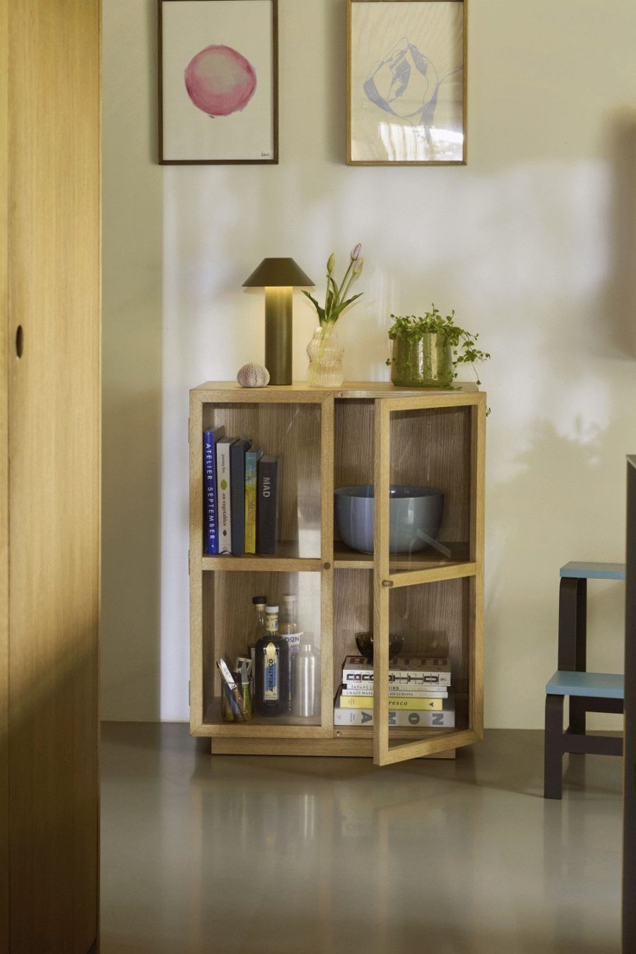 H�bsch Tower Tafellamp H32 cm, Donkergroen