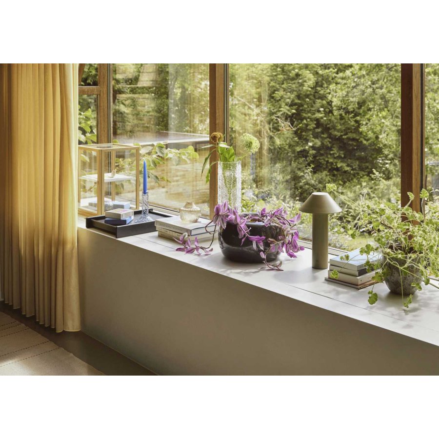 H�bsch Tower Tafellamp H32 cm, Donkergroen