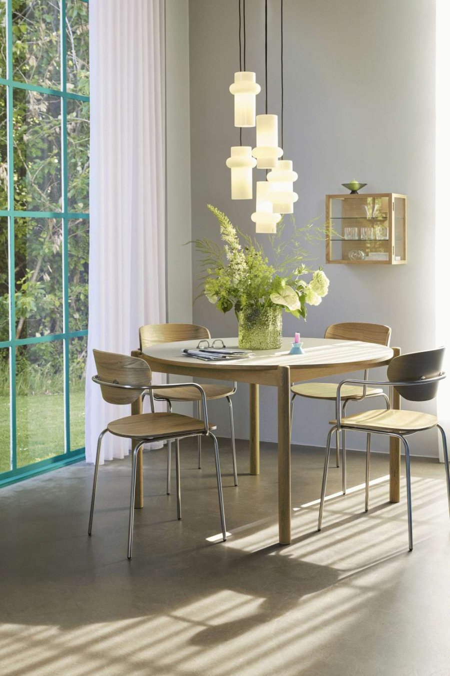 H&uuml;bsch Pilule Pendelleuchte Down H25 cm, Mattwei&szlig;