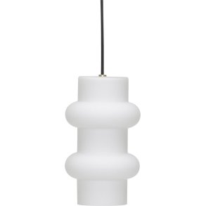 H&uuml;bsch Pilule Pendelleuchte Doppel H25 cm, Mattwei&szlig;