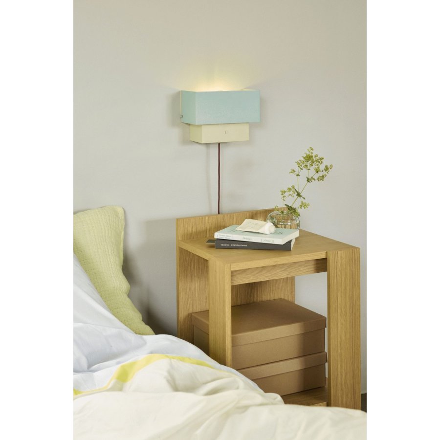 H&uuml;bsch Arte V�glampe 22 cm, Bl�/Sand